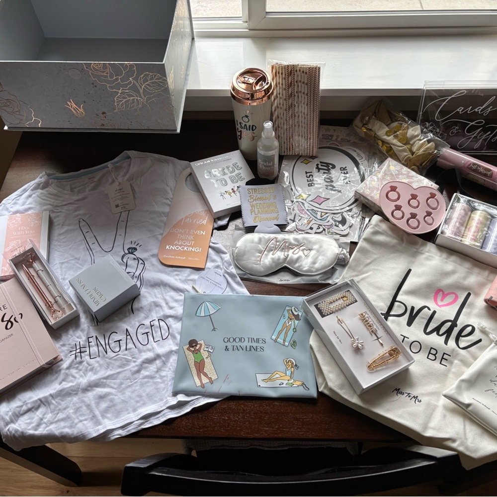 Bride To Be Gift Set with T-Shirts and Accessories